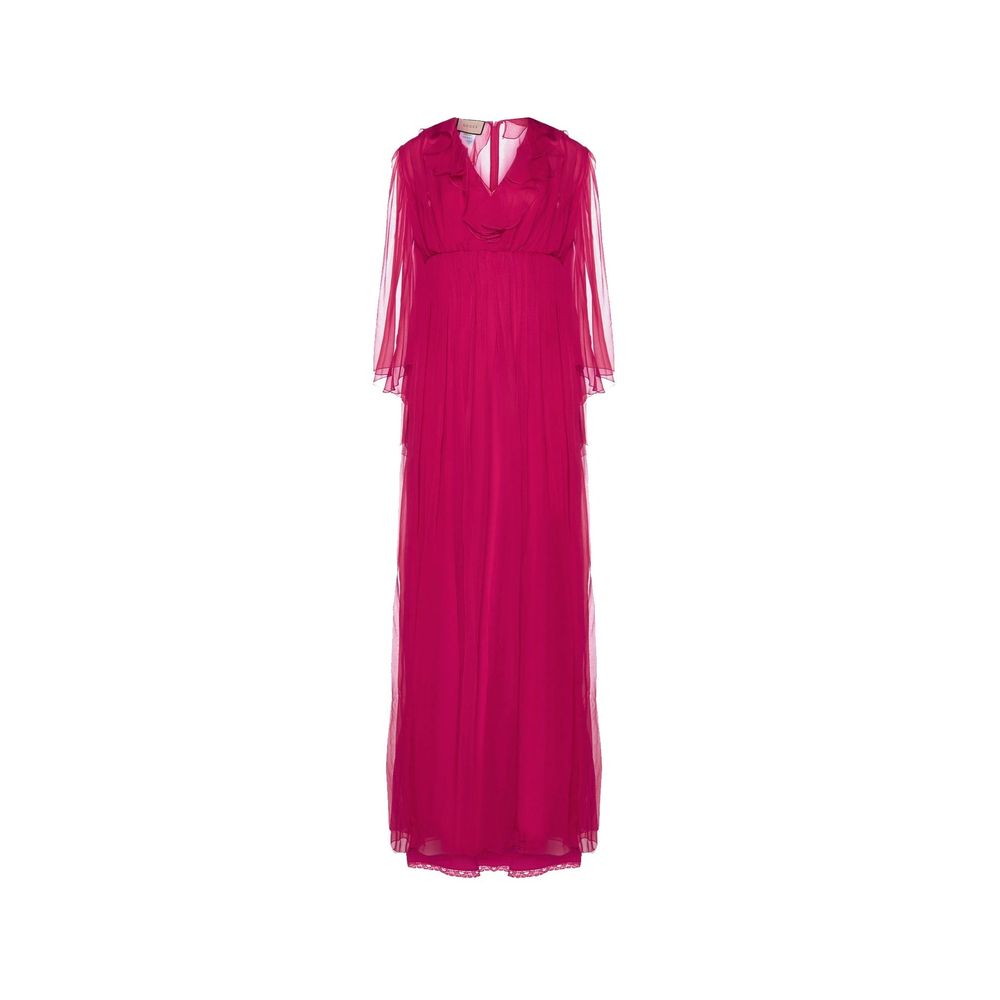 Robe midi en soie Gucci