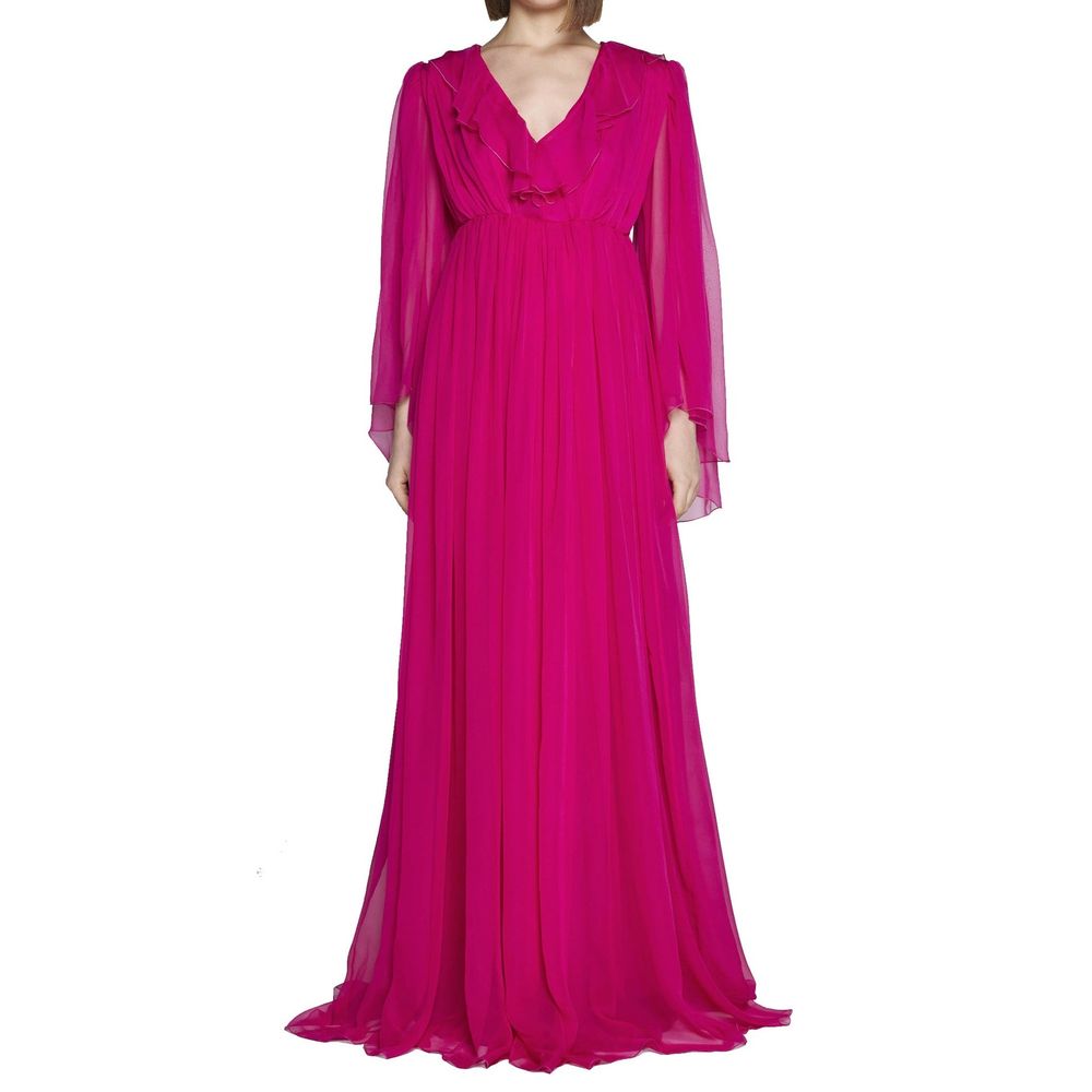 Robe midi en soie Gucci