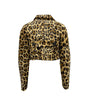Dsquared² Leopard Calf Hair Cropped Jacket