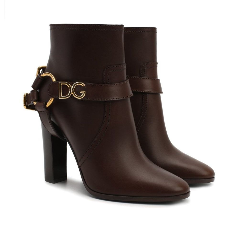 Dolce &amp; Gabbana Leather Ankle Boots