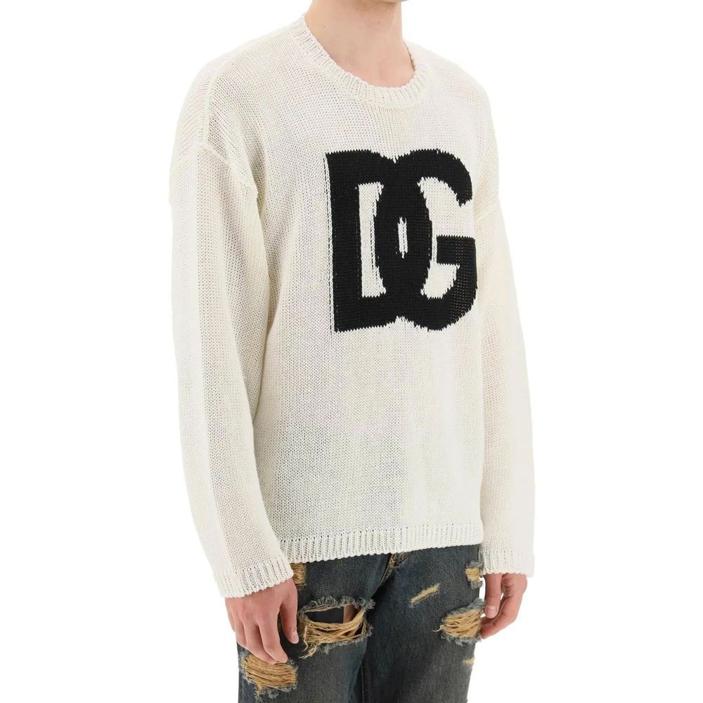Dolce &amp; Gabbana Linen Logo Sweater