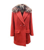 Fendi Fur Collar Wool Coat