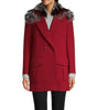 Fendi Fur Collar Wool Coat