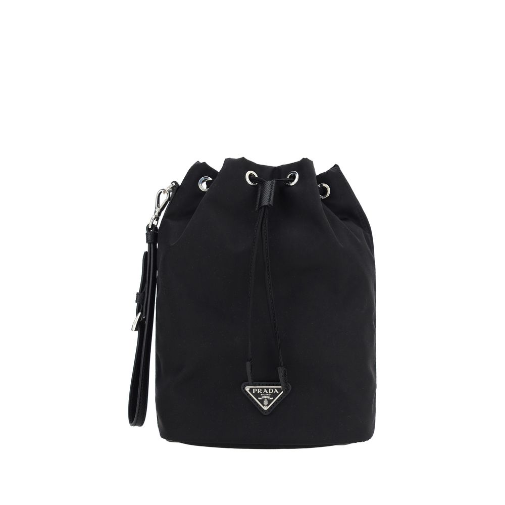 Sac seau Prada en nylon recyclé