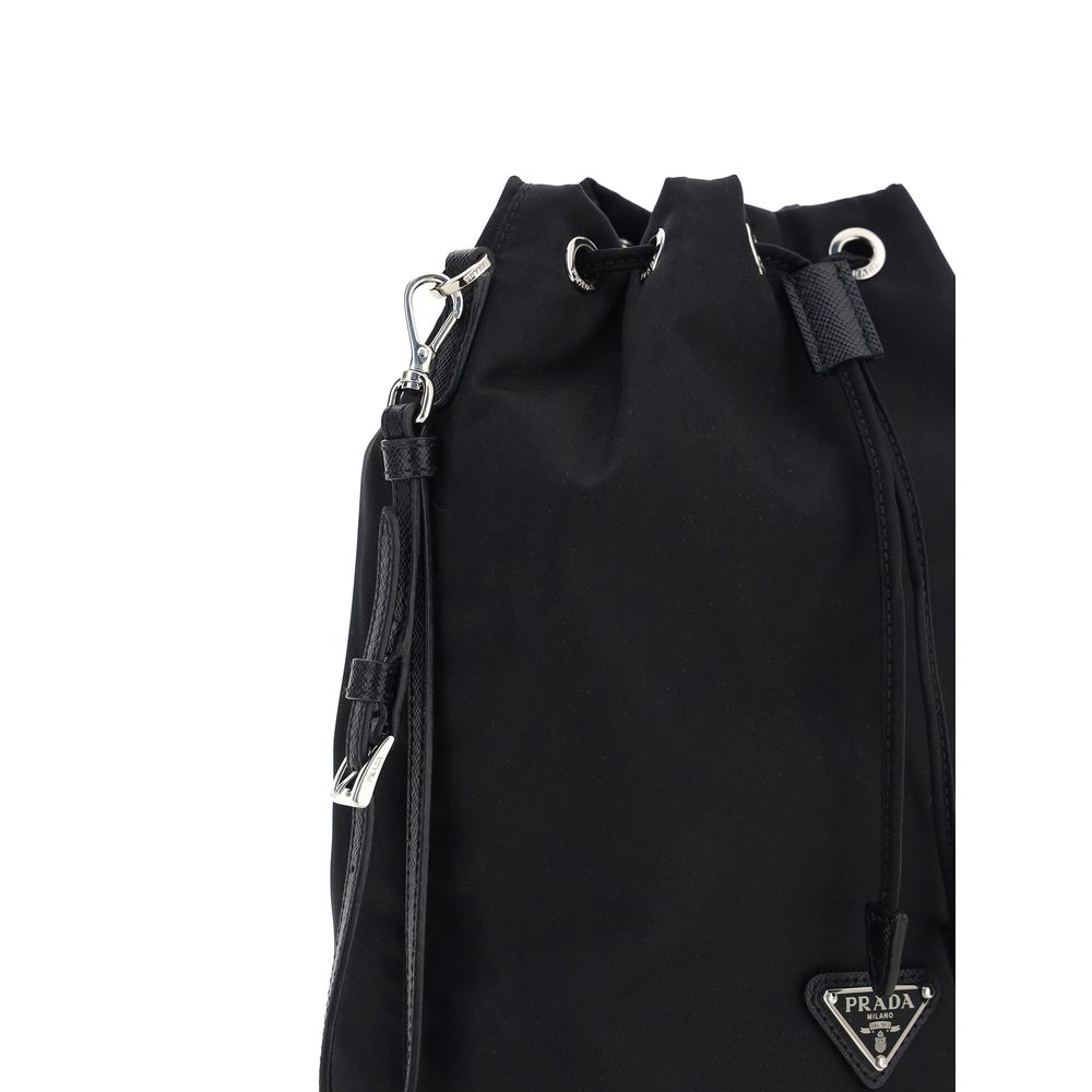Sac seau Prada en nylon recyclé