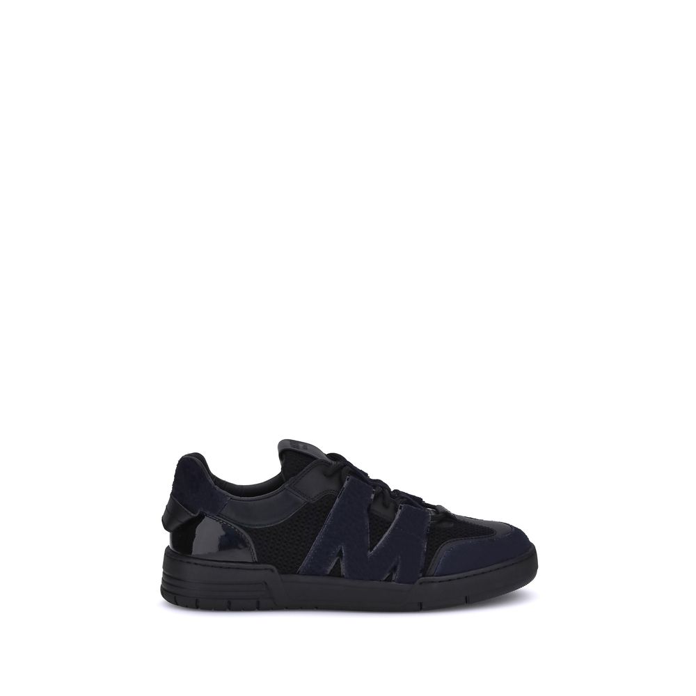 Baskets en cuir et mesh Moschino