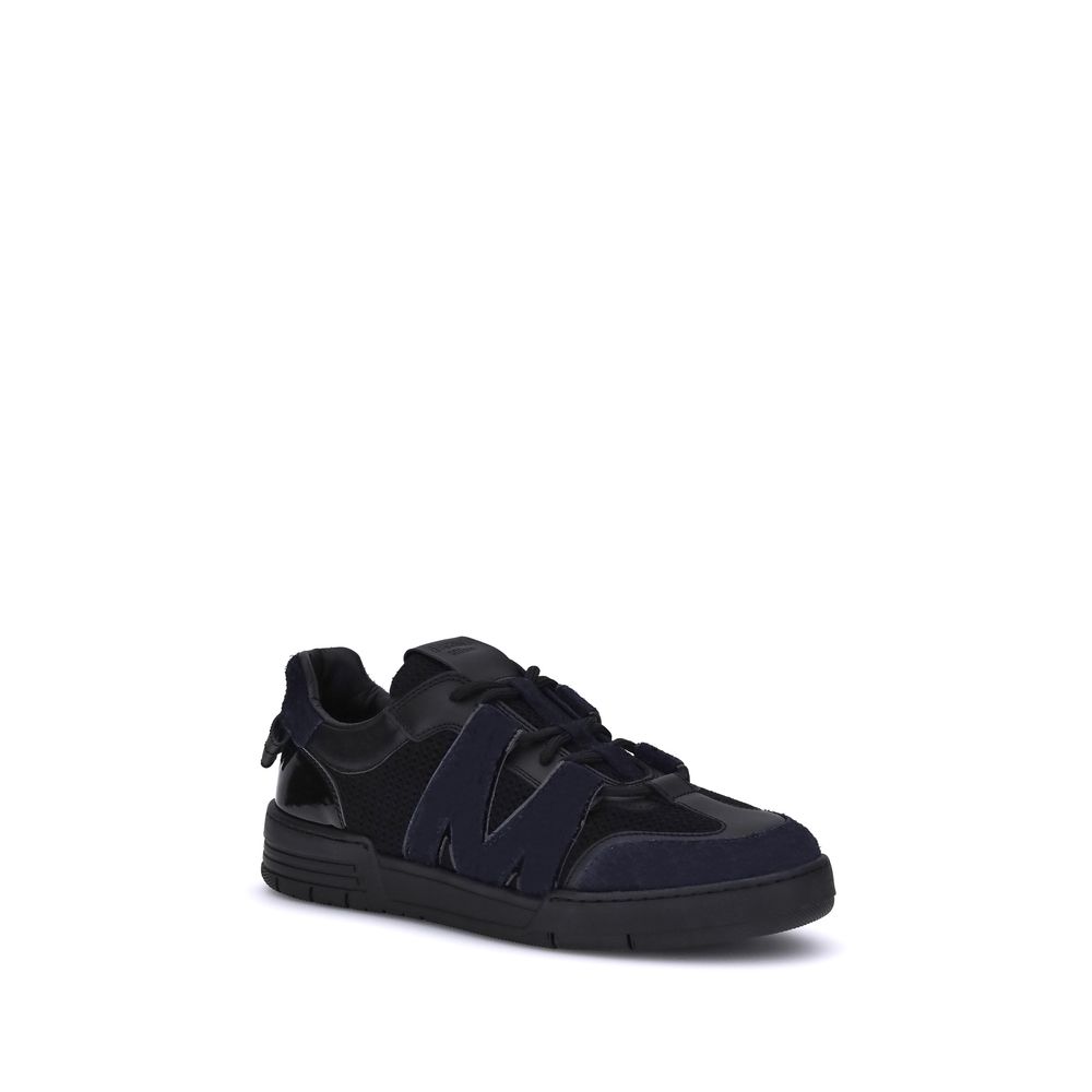 Baskets en cuir et mesh Moschino