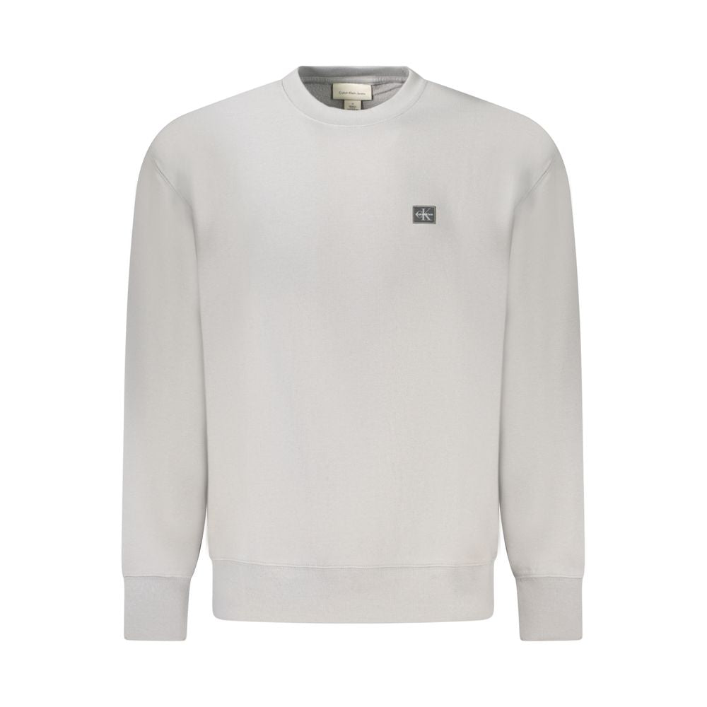 Pull en coton gris Calvin Klein pour homme