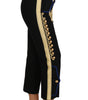 Dolce & Gabbana Elegant Black Military Embellished Pants