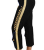 Dolce & Gabbana Elegant Black Military Embellished Pants