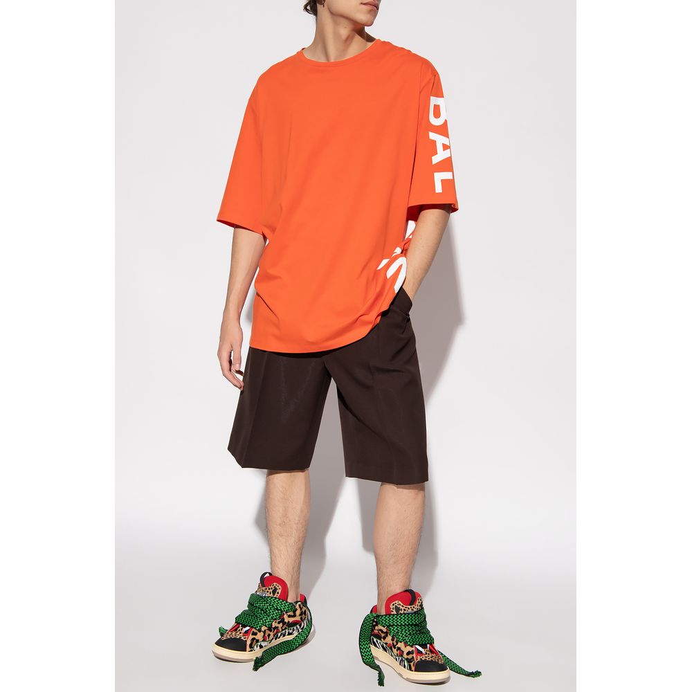 T-shirt en coton orange Balmain