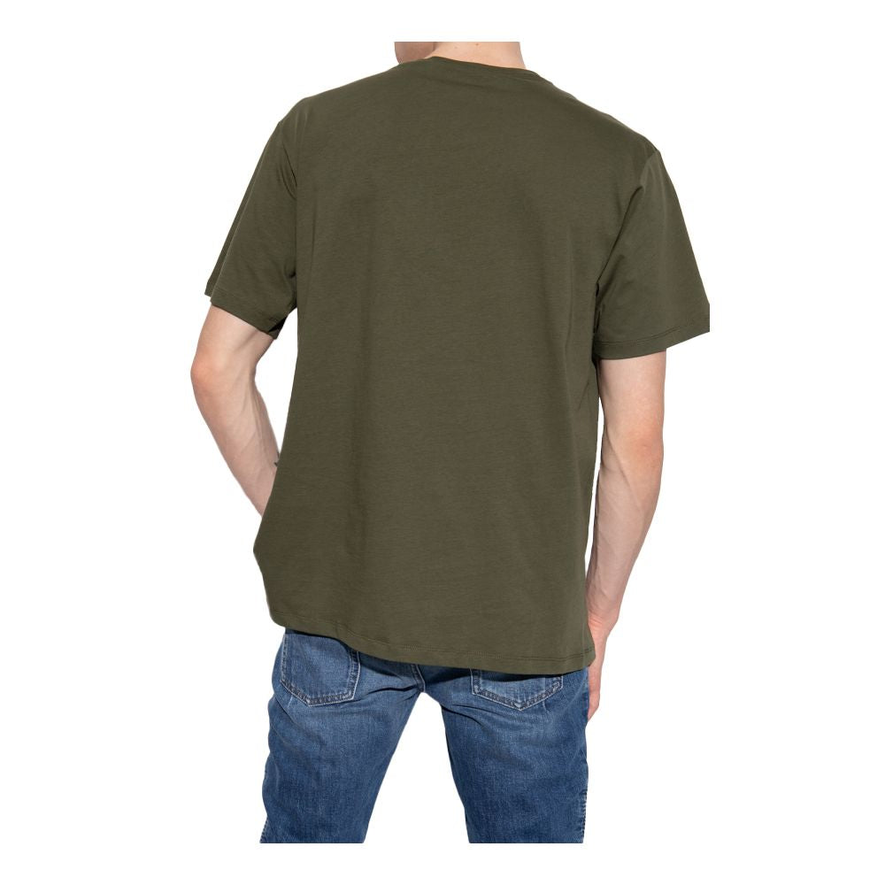 T-shirt en coton vert Balmain