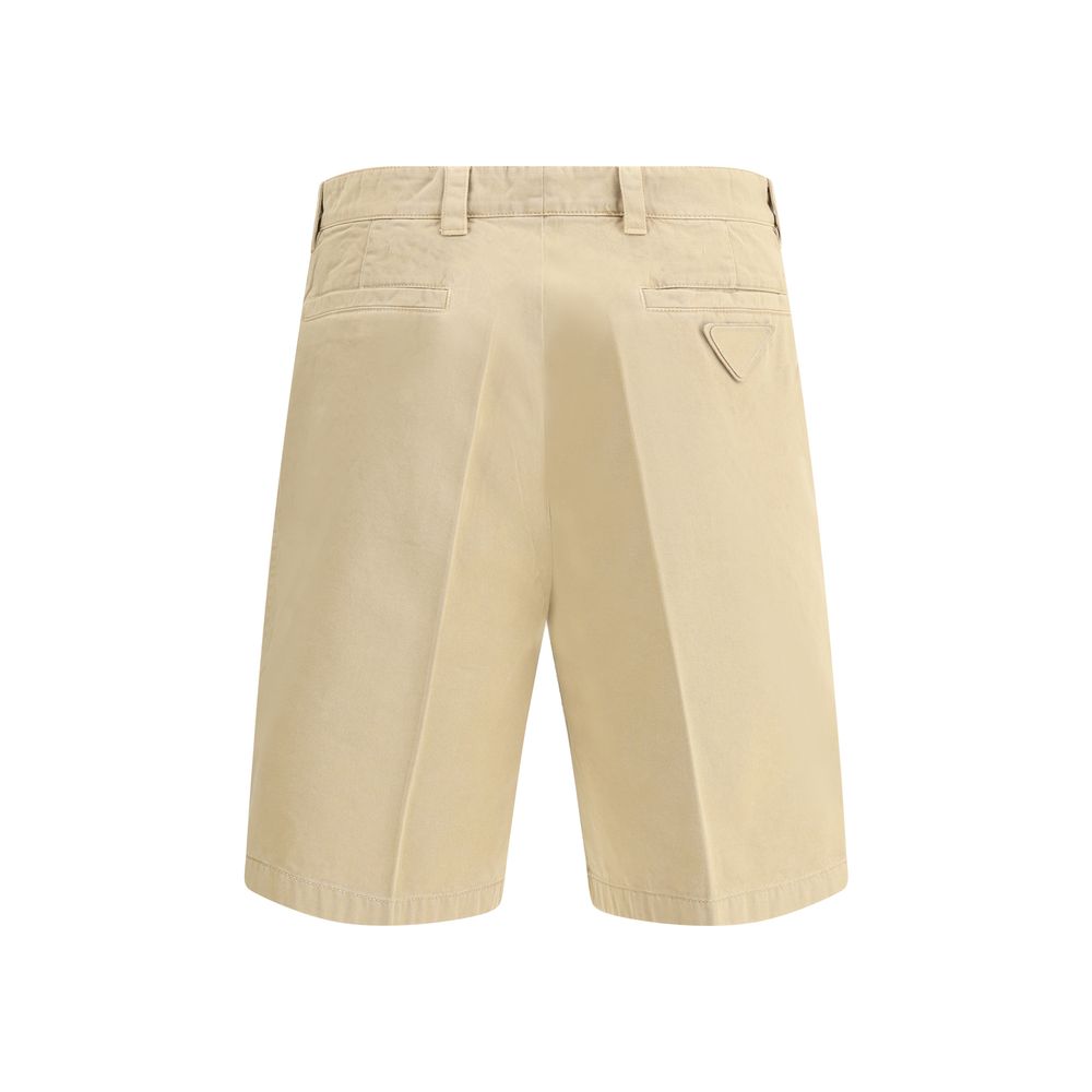 Short en coton Prada