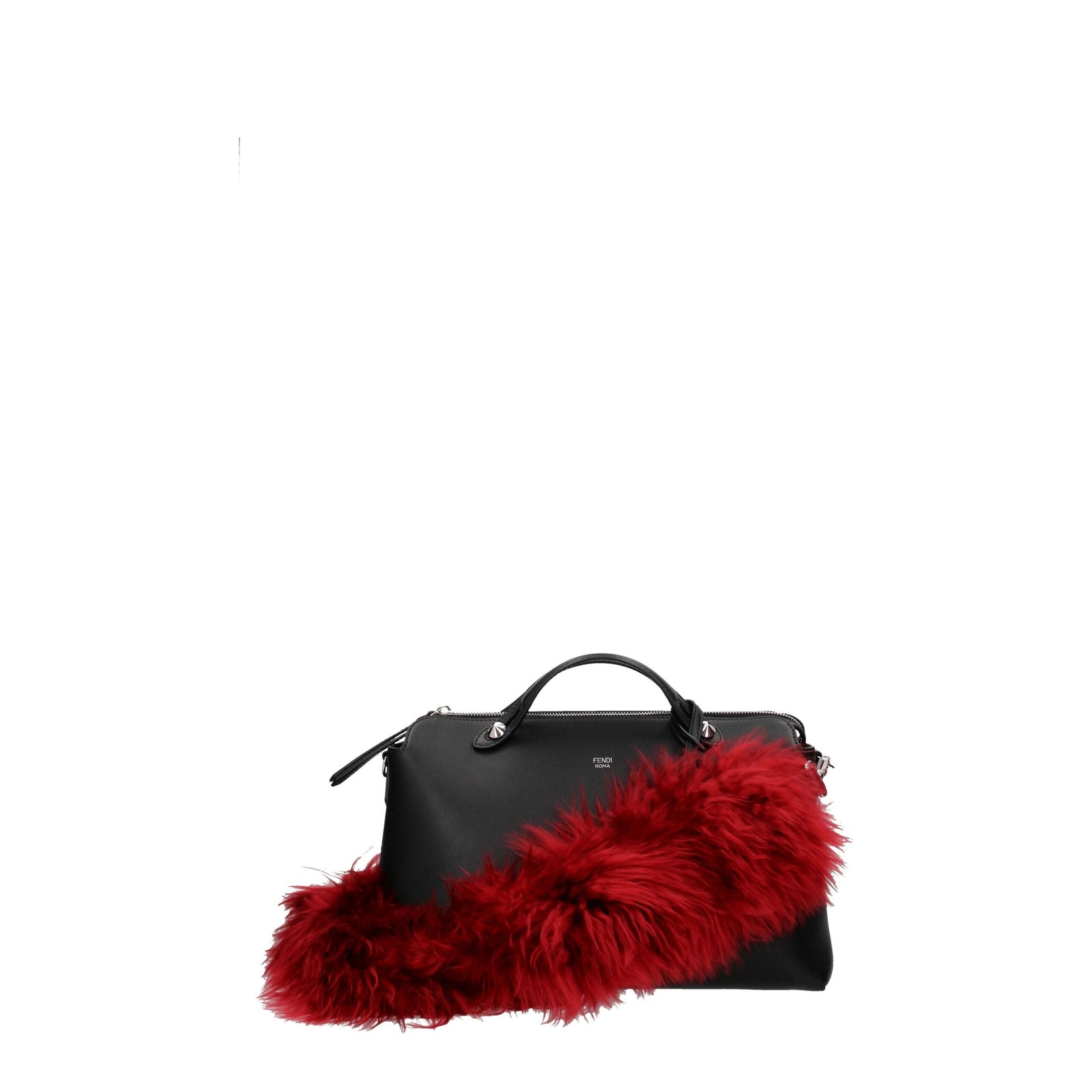 Sacs à bandoulière en cuir rouge Fendi