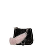 Miu Miu Pink Fur Shoulder Bags