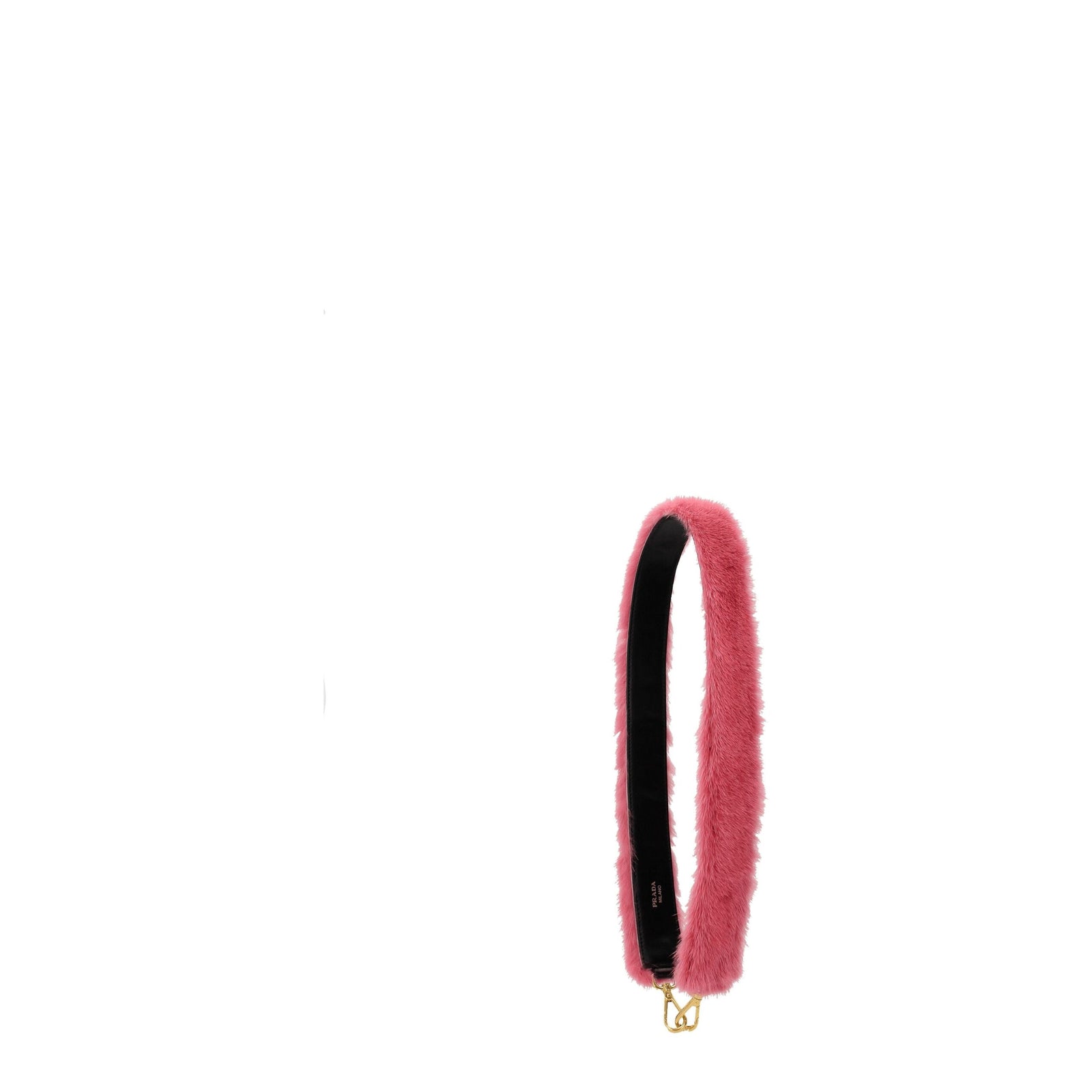 Sacs à bandoulière en fourrure rose Prada