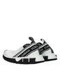 Dolce & Gabbana White Fabric Chunky Sneakers