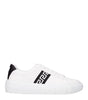 Versace White Leather Sneakers
