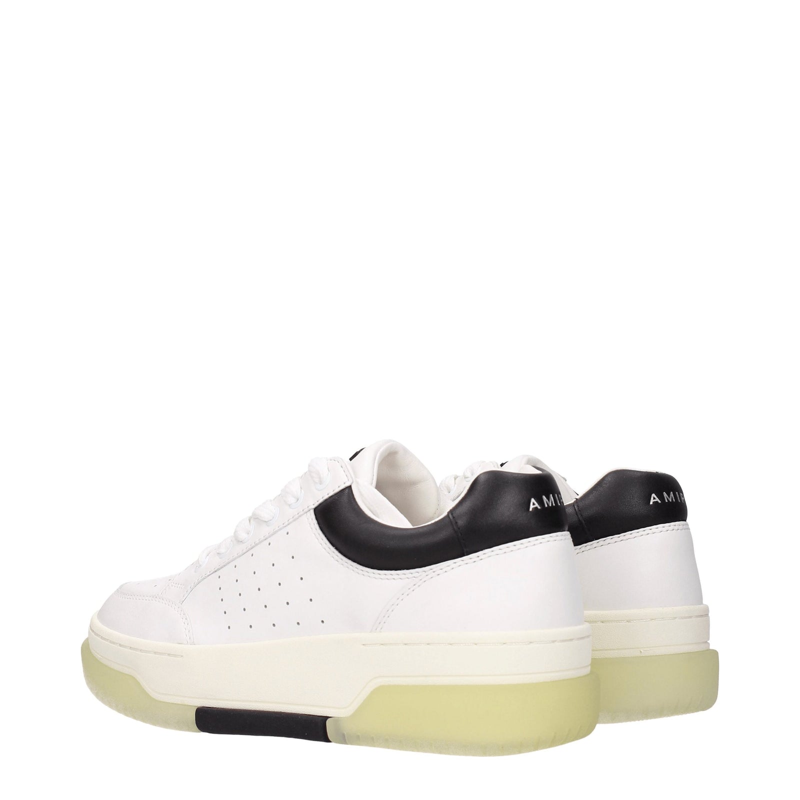 Amiri White Leather Low Tops