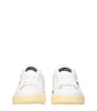 Dolce & Gabbana White Leather Low Tops