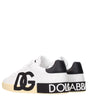 Dolce & Gabbana White Leather Low Tops