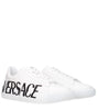 Versace White Leather Low Tops