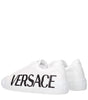 Versace White Leather Low Tops