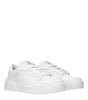 Dolce & Gabbana White Leather Low Tops