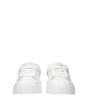Dolce & Gabbana White Leather Low Tops