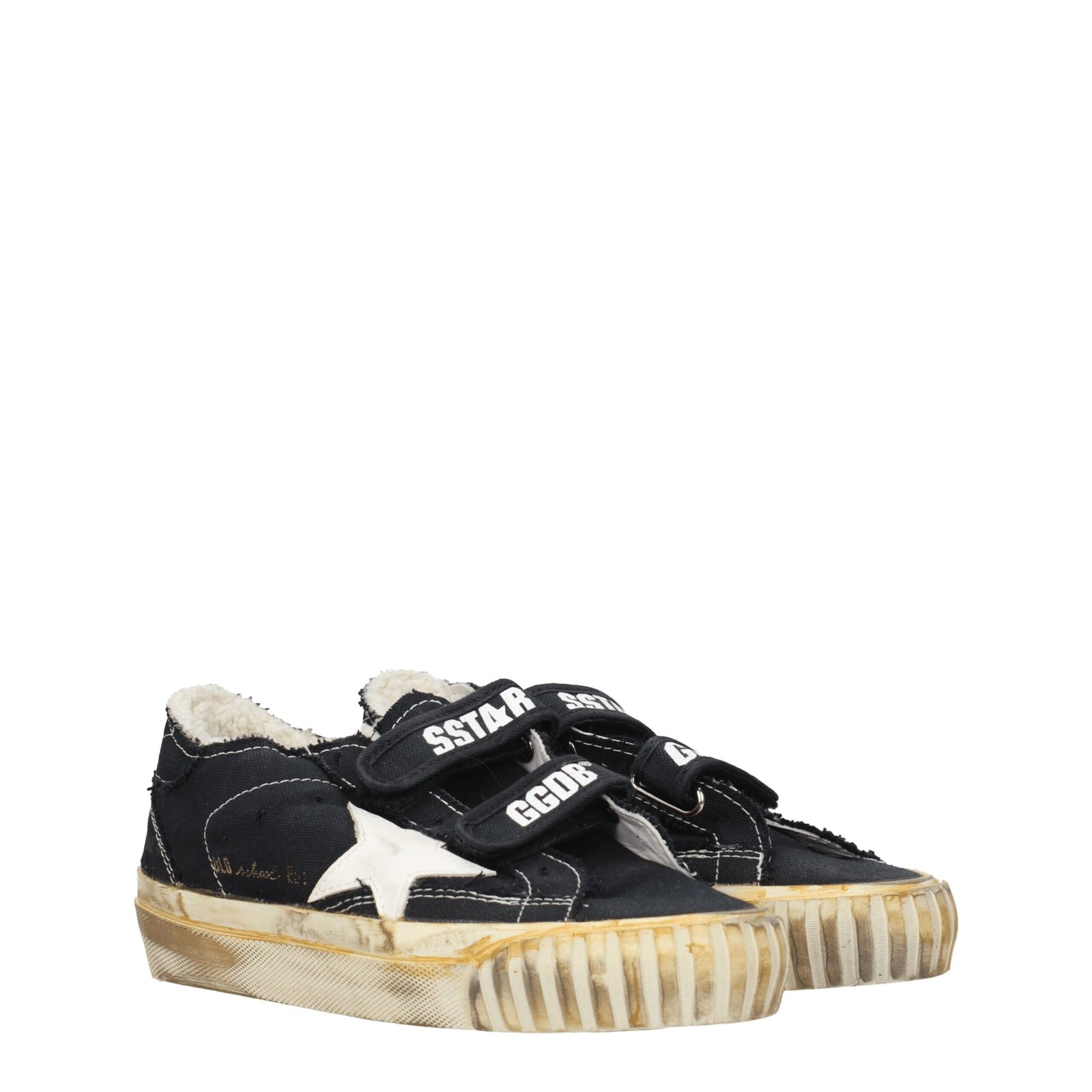 Golden Goose Black Fabric Sneakers