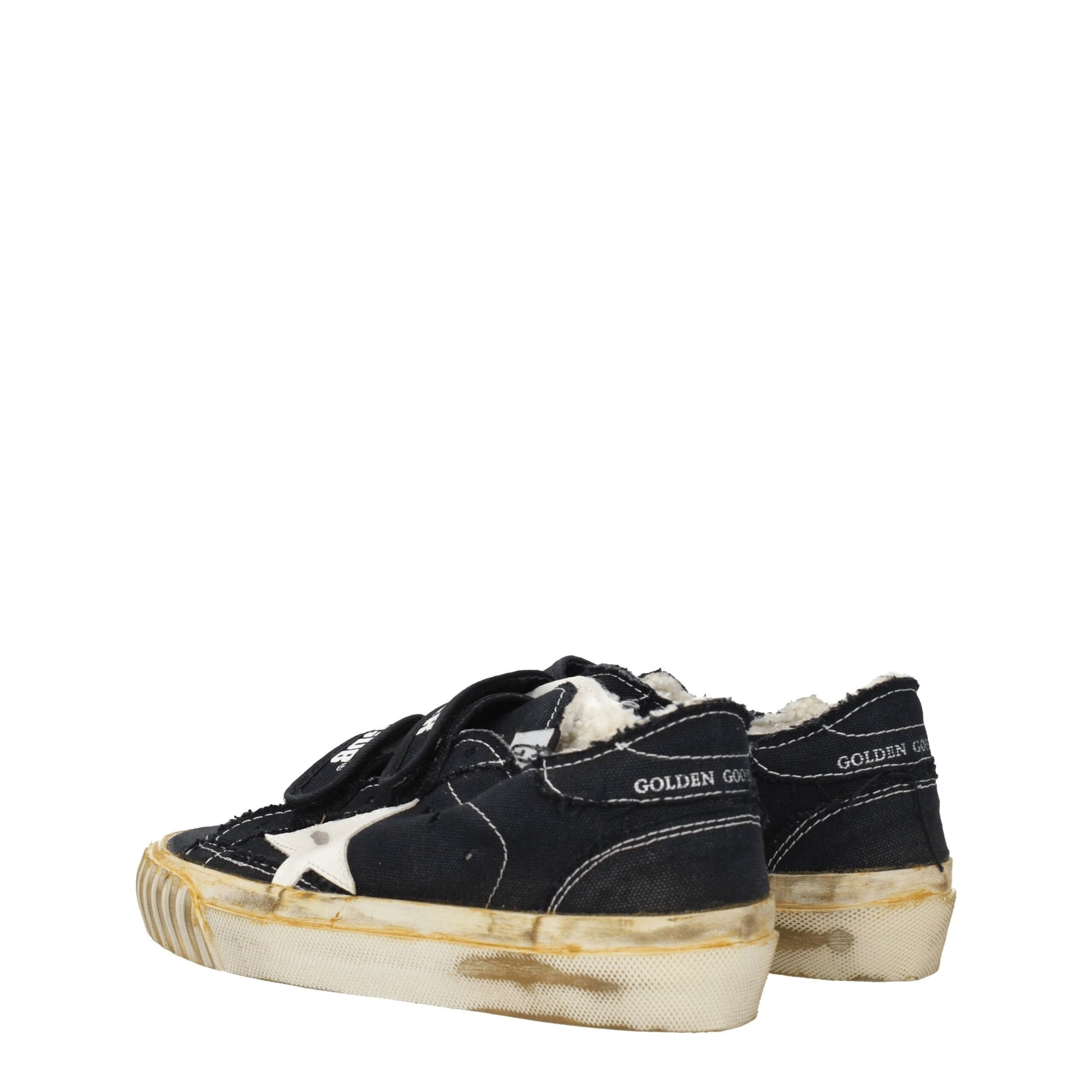 Golden Goose Black Fabric Sneakers