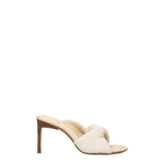 Jacquemus Beige Fabric Stiletto Heels Sandals
