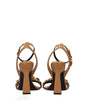 Versace Brown Leather Stiletto Heels Sandals
