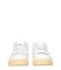Jil Sander White Leather Low Tops