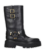 Celine Gold Leather Ankle Boots