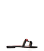 Thom Browne Black Leather Slippers Sandals