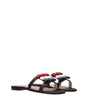 Thom Browne Black Leather Slippers Sandals