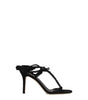 Isabel Marant Black Leather Stiletto Heels Sandals