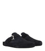 Sandales chaussons en cuir noir Isabel Marant