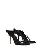 Isabel Marant Black Leather Stiletto Heels Sandals
