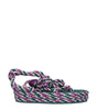 Sandales plates en tissu multicolore Isabel Marant