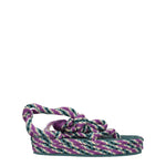 Sandales plates en tissu multicolore Isabel Marant