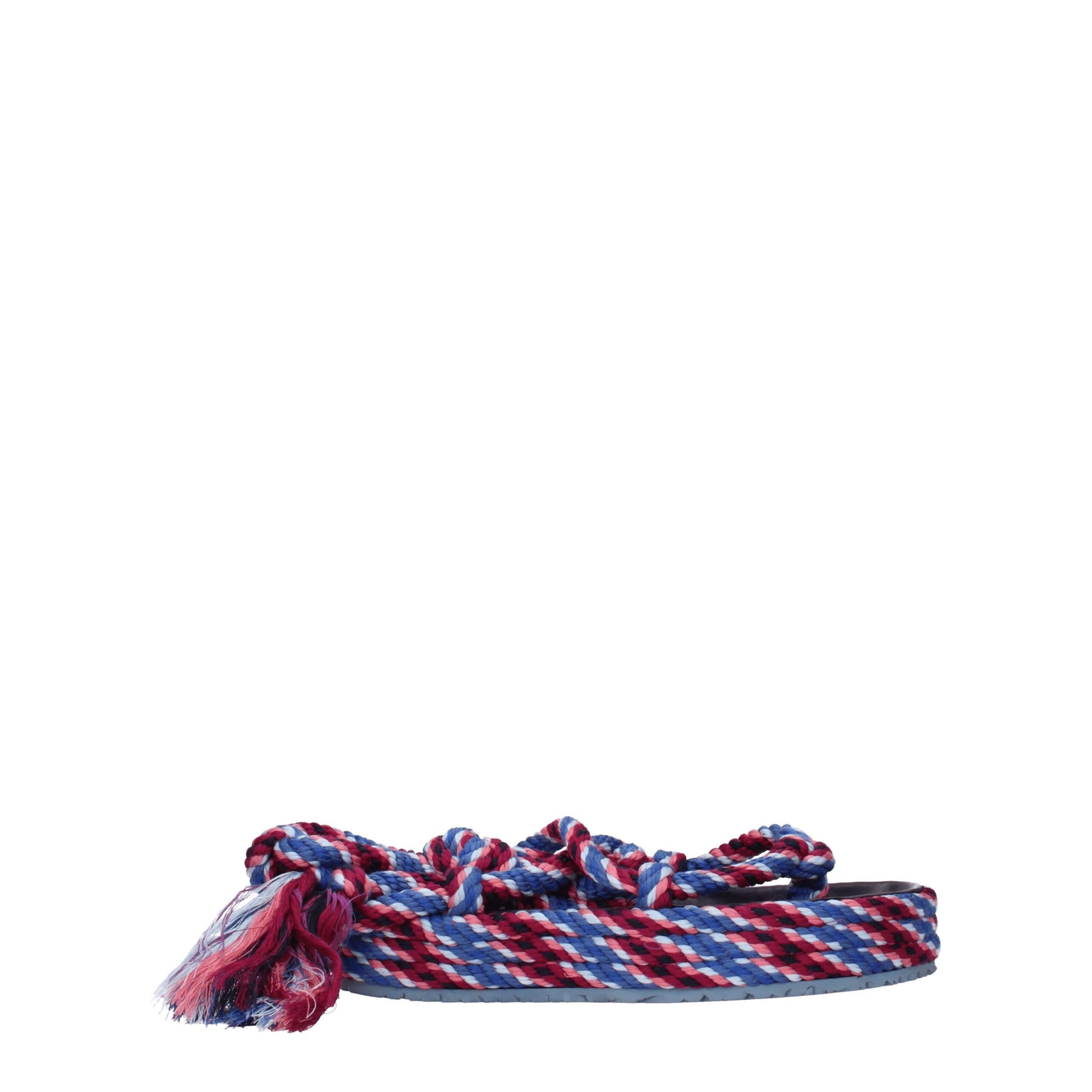 Sandales plates en tissu bleu Isabel Marant