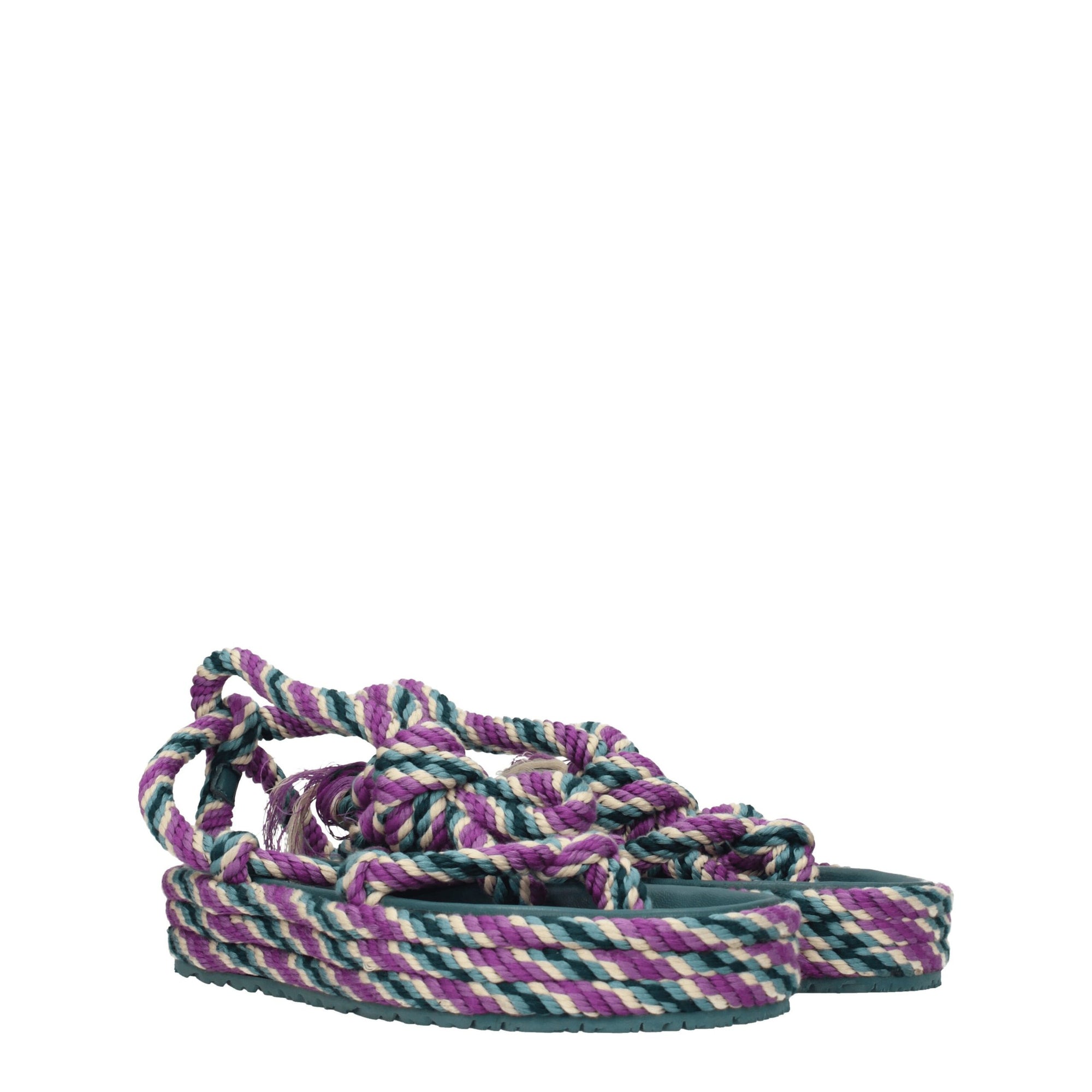 Sandales plates en tissu multicolore Isabel Marant