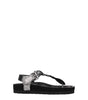 Sandales tongs en cuir noir Isabel Marant