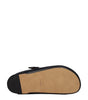 Sandales chaussons en cuir noir Isabel Marant