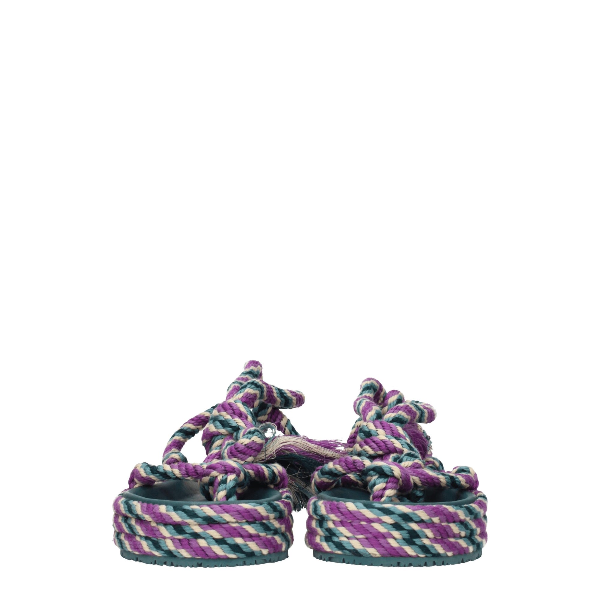 Sandales plates en tissu multicolore Isabel Marant
