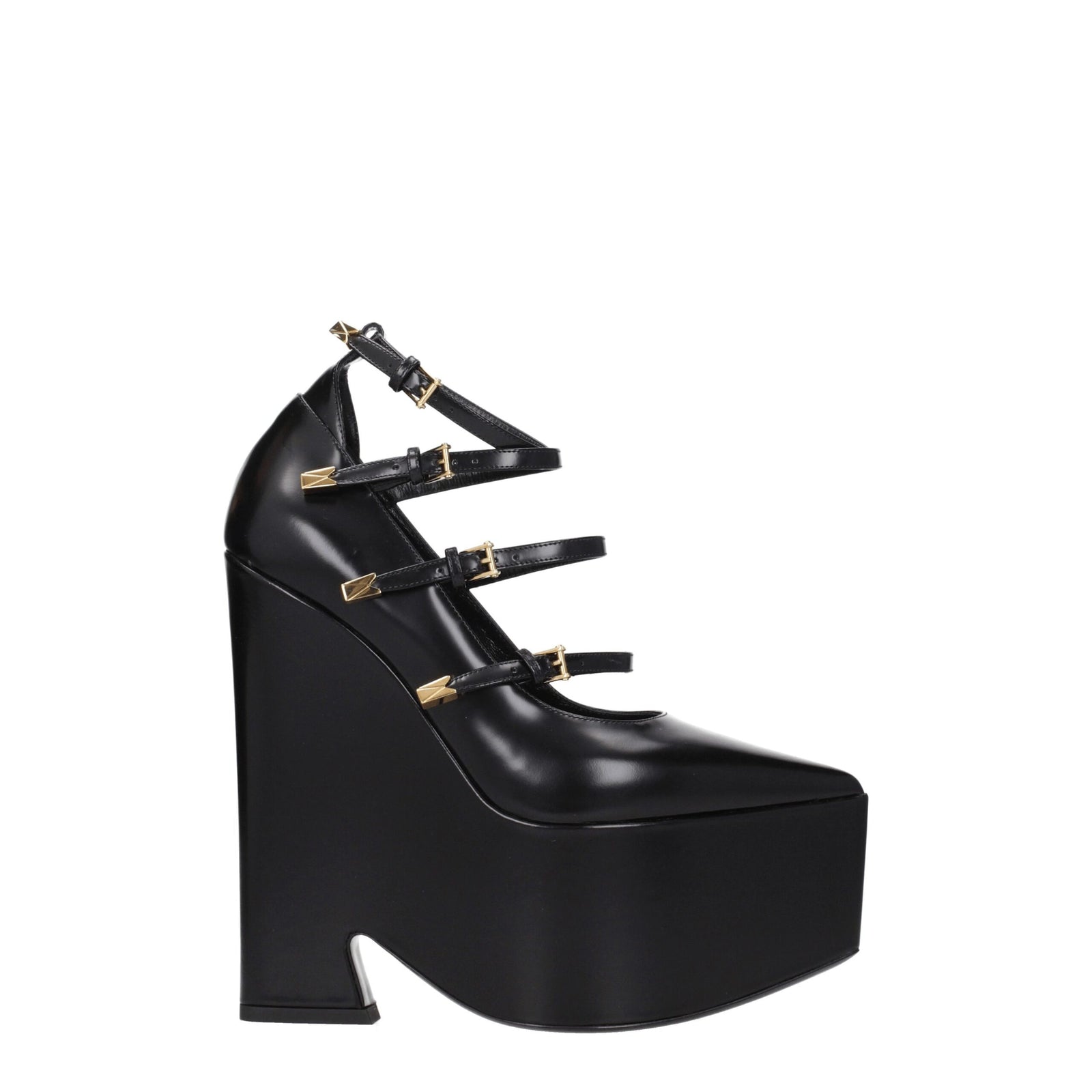 Versace Black Leather Broch