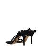 Isabel Marant Black Leather Stiletto Heels Sandals