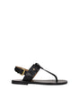 Sandales tongs en cuir noir Isabel Marant